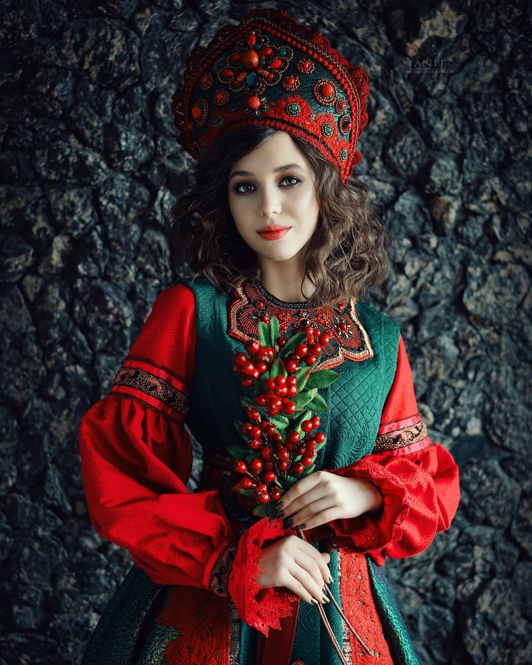Nude girl Women in Slavic costumes in Jiamusi